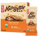 CLIF Nut Butter Bar - Manteiga de amendoim - Barras de Energia Recheadas - Não-GMO - USDA Orgânica - Baseada em Plantas - Baixa Glicemia - 1,76 oz. (5 embalagem)