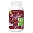 Sementes de uva de trunature & Resveratrol 150 Softgels, garrafa