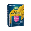 Maneira da Natureza Fortificar Optima Probióticos femininos, 50 bilhões de culturas ao vivo, 7 Strains, Suporta Saúde Digestiva e Imune*, 30 Cápsulas (Packaging May Vary)