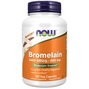 Now Foods Supplements, Bromelain (Natural Proteolytic Enzime) 2.400 GDU/g - 500 mg, Natural Proteolytic Enzime*, 120 Veg Cápsulas