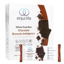 EquiLife - Barras inteiras de alimentos, Paleo & Vegan Protein Bars, Bares de Nutrição Orgânica, 6g de proteína, Sob 200 calorias, rico sabor de cacau, tamanho de viagem, sem glúten, sem soja (Chocolate Brownie, 9 contagem)