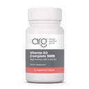 Grupo de Investigação em Alergia Vitamina D3 Completo 5000 UI - Suplemento de Vitamina D3 e K2, Equilíbrio Diário, com Vitamina A, DeltaGold Tocotrienols, Alta Potência, Leggie Softgels - 60 Contagem