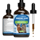 Bem-estar de animais de estimação Imune Claro para gatos - Suporta Defesas Imune Normal, Equilíbrio de Flora Gut, Andrographis, Echinacea, Vitamina C, Zinco - Veterinária-Formulada Suplemento de ervas 4 oz (118 ml)