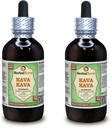 Kava Kava (Piper Methysticum) Glicerita, Extrato Líquido sem álcool (Nome da marca: HerbalTerra, Feito orgulhosamente nos EUA) 2x4 fl.oz (2x120 ml)