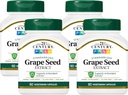 Cápsulas de extrato de sementes de uva do século XXI, 60 Count (21378) (Pacote de 4)