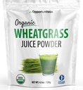 Opportuniteas Orgânicas Raw Wheatgrass Juice Powder - Crescido e seco nos EUA - Suplemento Premium Verde Superfood - Vegan & Non-GMO - 4,5 oz