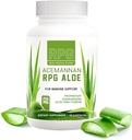RPG Acemanan Aloe Vera Cápsulas - Suplemento dietético Aloevera com Imune e Gut Support Aloe Vera Powder Cápsula - 60 comprimidos (250 MG)