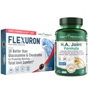 Produtos de pureza Flexuron Joint Formula + H.A. Flexuron (Óleo de Krill, Ácido Hialurônico de Baixo Peso Molecular, Astaxantina) - Ha Joint (BioCell Collagen, Boswellia Serrata, Quercetin, H.A. + More)