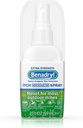 Benadryl Extra força anti-Itch refrigeração spray, analgésico tópico e protetor da pele para alívio da maioria dos coceiras ao ar livre, Tamanho de viagem, 2 fl. oz (Pacote de 3)