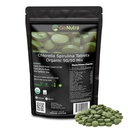 Ir Nutra orgânica espirulina chlorela Comprimidos 50/50 Misturar □ Nutriente Densa Superalimento - Vegan Protein, Chlorophyll, Enzimas □ 500mg Cada chlorela espirulina Comprimidos, 720 Contagem, 4 Mês de Fornecimento