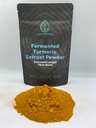 Cão holístico fermentado em pó açafrão (ouro branco) Cucurma Longa Fazenda mistura curcumina com gengibre - 56 gramas