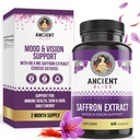 Ancient Bliss Saffron Extract Cápsulas Mood & Eye Support Supplement, Saffron Extract Appetite Supressant Weight Management para Mulheres e Homens (60 Cápsulas)