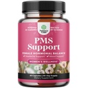 Suplemento de apoio PMS para mulheres – Equilíbrio Hormônio para Mulheres & Desconforto Menstrual com DIM, Chasteberry, Black Cohosh & Ashwagandha - para Cães Período Fácil, Menopausa Bloating, Mood Swing – 60 Ct