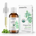 Óleo Orgânico Essencial de Óleo Orégano-100% Puro Óleo Orégano Grego Não Diluído com Carvacrol - Mais de 86%, Não-GMO, Orégano Extra-força Óleo Orgânico Drops Líquidos, 1 FL.OZ/30ml