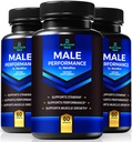 (3 Pack) Blue Vigor Max Pills para homens, Fórmula All-Natural para Fitness Masculino e Stamina, Cápsulas Premium para Nutrição Diária, Desempenho & Energia, Suplemento Oficial para Comentários de Homem (180 Cápsulas)