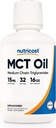 Óleo de nutricosto MCT - 16 onças - Keto, Paleo, Não-GMO