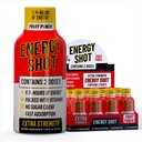 Fruit Punch extra força energia tiro 12 pk – 260mg Cafeína natural B12 B6 – Energia e Foco Suporte – 2 Servings açúcar zero zero calorias verde chá B-Vitamins eletrólitos Vegan – 1,93 fl oz