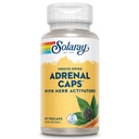 SOLARAY Adrenal Caps, Freeze-Dried - Suporte de Wellness Cocktail Adrenal com Herb Ativadores Eleuthero, Gotu Kola, Alcaçuz e Crave - Lab Verificado, 60 dias de garantia - 30 Servings, 60 VegCaps