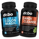 Colon Cleanser Detox & Candi Cleanse Pills - 15 dias Colon Cleanse Pills com Probiótico & Orégano Suporte Suplemento Complexo de Ácido Caprílico para Movimento de Gut Bowel, Poop Intestinal Estômago Bloating