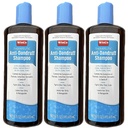 3 embalagem de gel de alcatrão de carvão terapêutico Shampoo Anti Dandruff - Psoríase, Dermatite Seborreica, 16 onças cada frasco - Tamanho Grande - T Gel