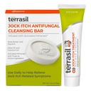 Terrasil Jock Itch Antifungal Cream Extra Strength + Antifungal Soap 2- Kit de Cuidados com Clotrimazol clinicamente comprovado para tratamento e alívio eficaz Jock Itch (.5 oz Tube + 75g bar)