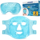 XPCARE Máscara de rosto de gelo de refrigeração e máscara de olhos de refrigeração para olhos Puffy e alívio de enxaqueca, Máscara de olho Gel, Máscaras de rosto legal para círculos escuros, Cirurgia ocular, Dormir, Pressão, Dores de cabeça, Cuidados com a pele