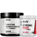 NUTRIÇÃO DE DESEMPENHO NUTRIÇÃO BPN Creatina Mono-hidrato e forte pacote vermelho