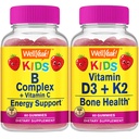 Bem... Sim B Complex Kids + Vitamina D3+K2 Crianças, Gummies Bundle - Grande degustação, Suplemento de Vitamina, Gluten Free, GMO Free, Gummy mastigável