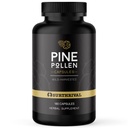 Surthrival: Pine Pollen Powder Cápsulas (180), Colheita selvagem, Energia e Restauração de Endurance