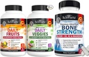 Tripla força Omega 3 óleo de peixe Softgels (1 Mês de Fornecimento) Plus Glucosamina Chondroitin HSH Triplo força comum suplemento de suporte (1 Mês de Fornecimento)