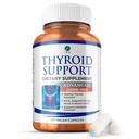 1 Corpo Thyroid Suporte Suplemento, Iodine-Free, Vegan, com L-Tyrosine e Ashwagandha, 60 Cápsulas