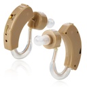 Aids auditivos MEDca BTE para idosos - Por trás do amplificador de som de ouvido Super Mini Enhancer de som para melhor audição (Pair)