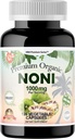 Dr.K&C HNHusa Premium Organic Noni 1000 mg 120 Veggie Cápsulas Poderosos Antioxidantes Puros Suporte Sistema imunológico Saúde geral Morinda Citrifolia Extract Vegan Non GMO No Filler Supplements