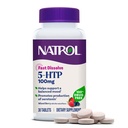 Natrol 5-HTP 100 mg, suplemento de dissolução rápida, suporta um humor equilibrado, produção de serotonina e bem-estar geral, 30 comprimidos mistos de berry, até uma fonte de 30 dias