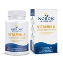 Naturals Nórdico Vitamina A + Carotenóides, Sem sabor - 30 Geles Macios - Licopeno & Astaxantina - Suporta a pele, Saúde Celular - Não-GMO - 30 Servimentos