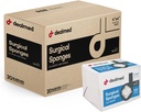 Distribuído 4" x 4" Esponjas Cirúrgicas, 8-Ply, Não-Woven Absorven Gaze Esponjas para Cuidado de Feridas, Kits de Primeiros Socorros e Instalações Médicas, 200 Contagem (Caso de 20)