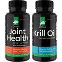 Daiwa Joint and Krill Oil Supplement Pack - Omega 3 Krill Oil Cápsulas com mistura de ervas, 2-em-1 Fórmula