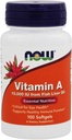 Agora Alimentos, Vitamina A, 10.000 UI, 100 Softgels
