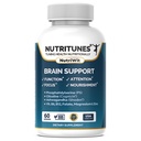 Suplemento de Saúde Cerebral – Memória, Foco e Nutrição Cerebral Suporte com Cognizin Citicolina, Fosfatidilserina, Shoden Ashwagandha, B Vitaminas, Magnésio e Zinc–60 NutriWit Cápsulas