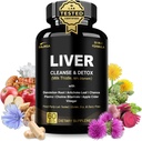 32 em 1 Fígado Cleanse Detox e fórmula de reparo com Apple Cider Vinagre, Suplemento de cardo de leite, Alcachofra, Dandelion Root Supplement - Não-GMO & Vegan Herbal Fígado Suporte e reparação