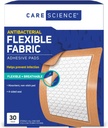 Cuidados Ciência tecido adesivo Pad Bandages, 3x4 polegadas extra grande flexível não-estique tira, ajuda a prevenir a infecção, proteção respirável, para primeiros socorros e cuidados de feridas, 30 contagem