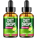(Pacote de 2) Diet Drops - Made in USA - Apetite Supressor para Mulheres & Homens - Metabolismo Natural Booster - Diet Drops com Garcinia Cambogia, L-Arginina & L-Glutamina 1 Fl Oz