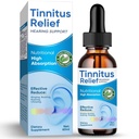 Alívio de zumbido para ouvido anelar, Ingredientes naturais Alívio de zumbido gotas de ouvido para infecção do ouvido,Eardrops de ervas para adultos, Crianças,Reduzir ruído do ouvido e melhorar a audição, 60 ml-azul
