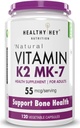 Genéricos ATS Vitamina K2 100% Vegetarian Vitamina K2 Benefícios na saúde óssea - 55mcg - 120 cápsulas de vitamina K27
