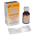 Ferrous Drops Iron Supplement Peppermint Flavor Genérico para Enfamil Fer-in-Sol Iron Supplement Drops para lactentes, crianças e crianças Medindo Dropper Incluído 50 ml por embalagem de 2 garrafas