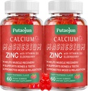 Alta Absorção Cálcio Magnésio Zinco Gummies, Suplemento de Zinco de Magnésio de Açúcar Livre de Cálcio com D3