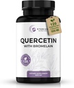 Quercetin com Bromelain (1000mg Servings) - 120 Veggie Capsule Supplement - Suporta funções imunes saudáveis em homens e mulheres, Vegan, Non-GMO, Made in USA