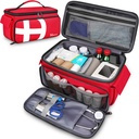 Mancro Sacos de primeiros socorros vazios, saco de viagem médica com bolsos múltiplos, organizador de garrafas de pílulas para viagem, armazenamento doméstico, saco de trauma para EMT, enfermeiros, médico, saco de emergência para medicina, suprimentos médicos