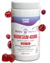 Gummies de citrato de magnésio - sem açúcar, Vegan e não-GMO para melhor dormir e relaxar - Sem álcool de açúcar - Suplemento de magnésio para adultos, adolescentes e crianças - cereja - 240 Mastigações