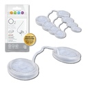 Filtros de Nariz O2 com Filtração 3M - Filtros de Nariz para Alergias - Filtro Nasal para Alergias - Máscara de Pó Narina, Fumaça e Filtro de Alergia (tamanho experimental, embalagem de 4)